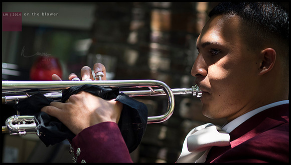 on the blower
